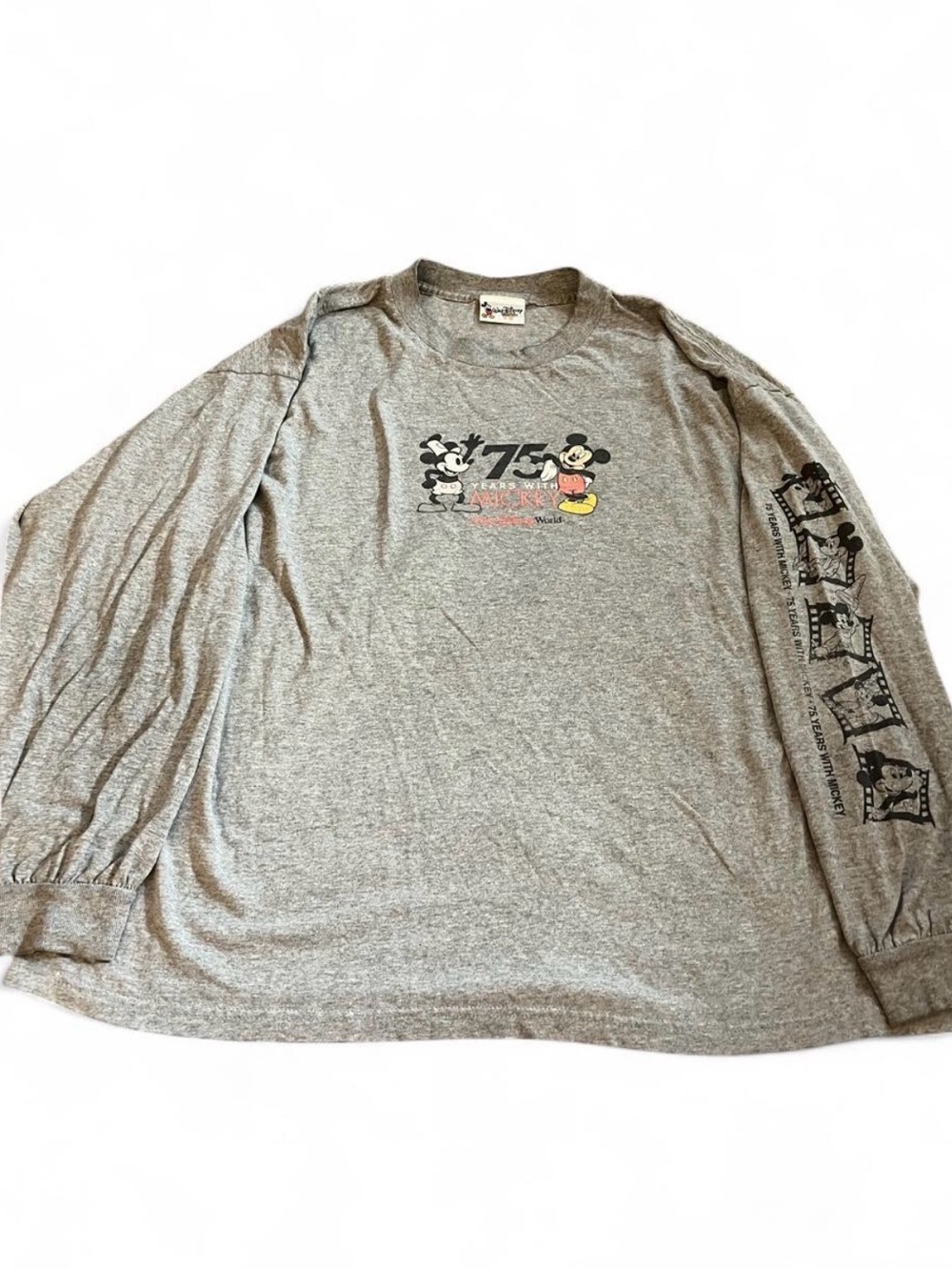 Men’s Vintage Walt Disney World Mickey Mouse “75 Years With Mickey” Size XL